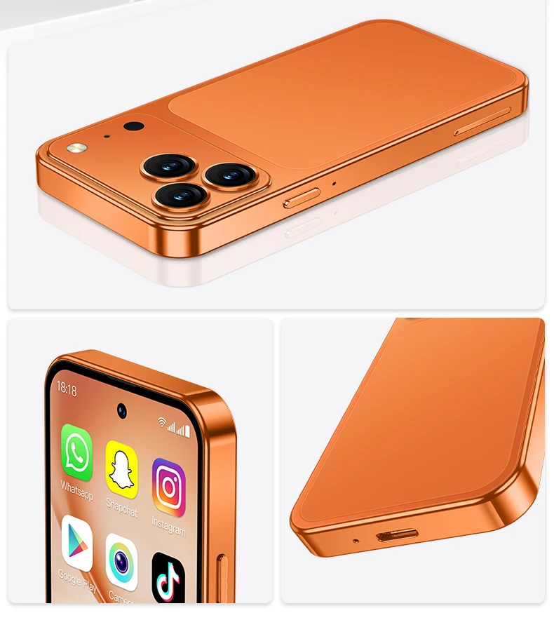 2026 NEW SERVO Mini Android Smartphone 4G LTE Play Store 2 SIM Standby 3GB RAM 64GB ROM WiFi&GPS 4.5" Small Pocket Mobile Phones