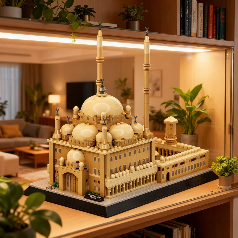 

1346 шт., Мексика Кукукан, майя пирамида, детские строительные блоки, известная архитектура, собранная модель, игрушки-головоломки для детей, подарки