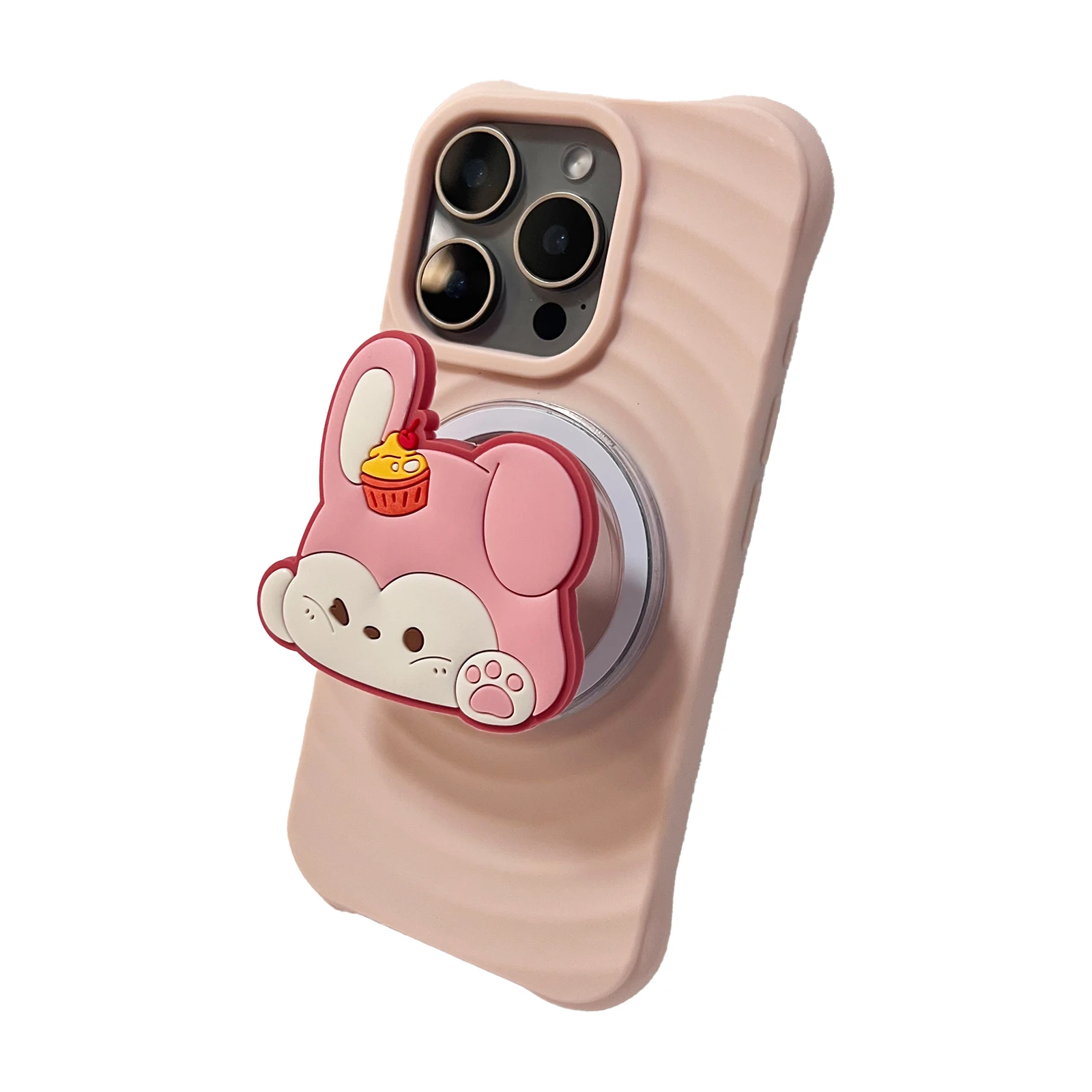 

Мягкий держатель для телефона с милыми животными, клубникой и кроликом Griptok, подставка для телефона, поддержка iPhone 17, iPhone, 16 Pro Max, Samsung