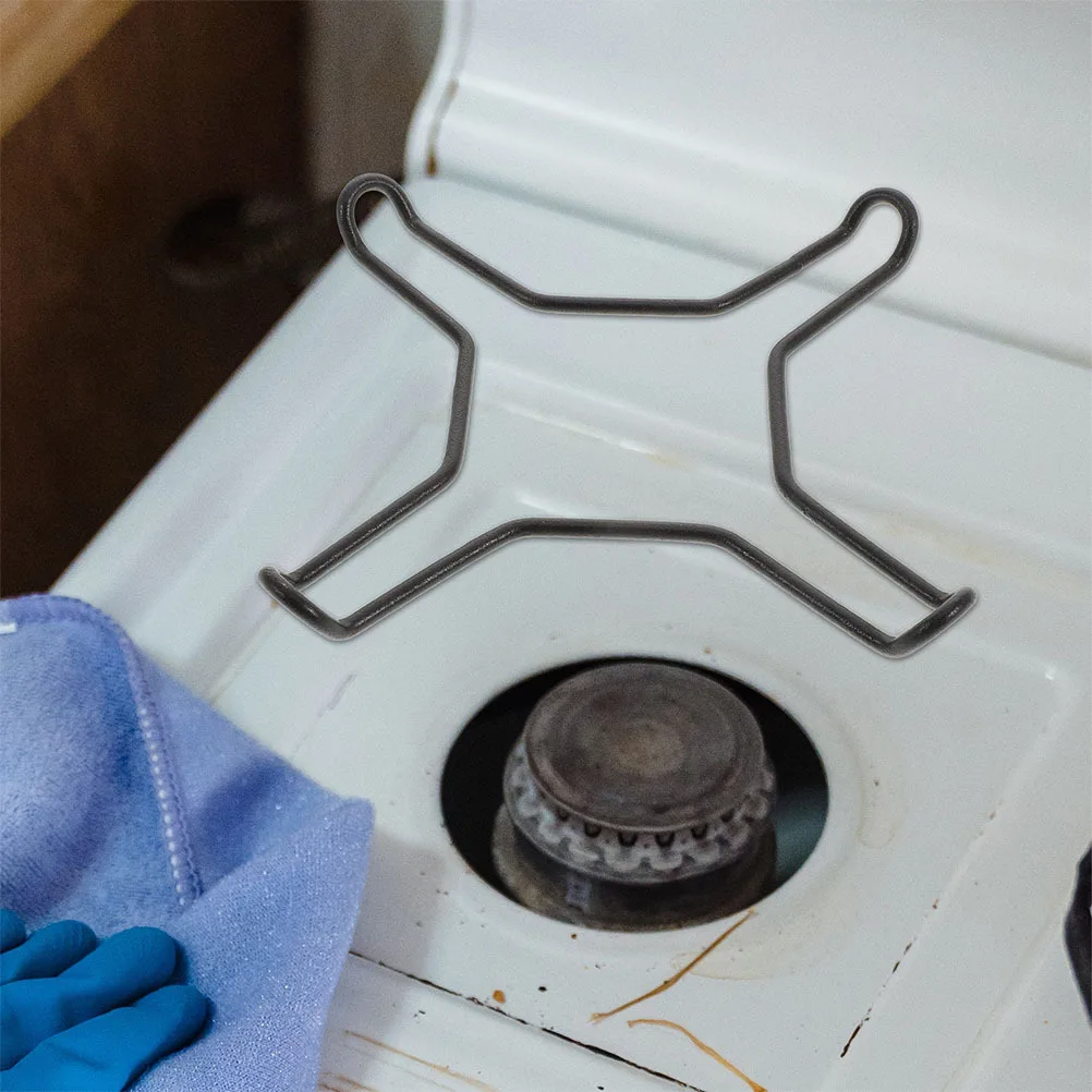 

2pcs Stainless Steel Stove Rack Heavy Duty Cooktop Stand For Gas Stove Wok Support Non-Slip Pot Holder Kitchen Organizer Burner