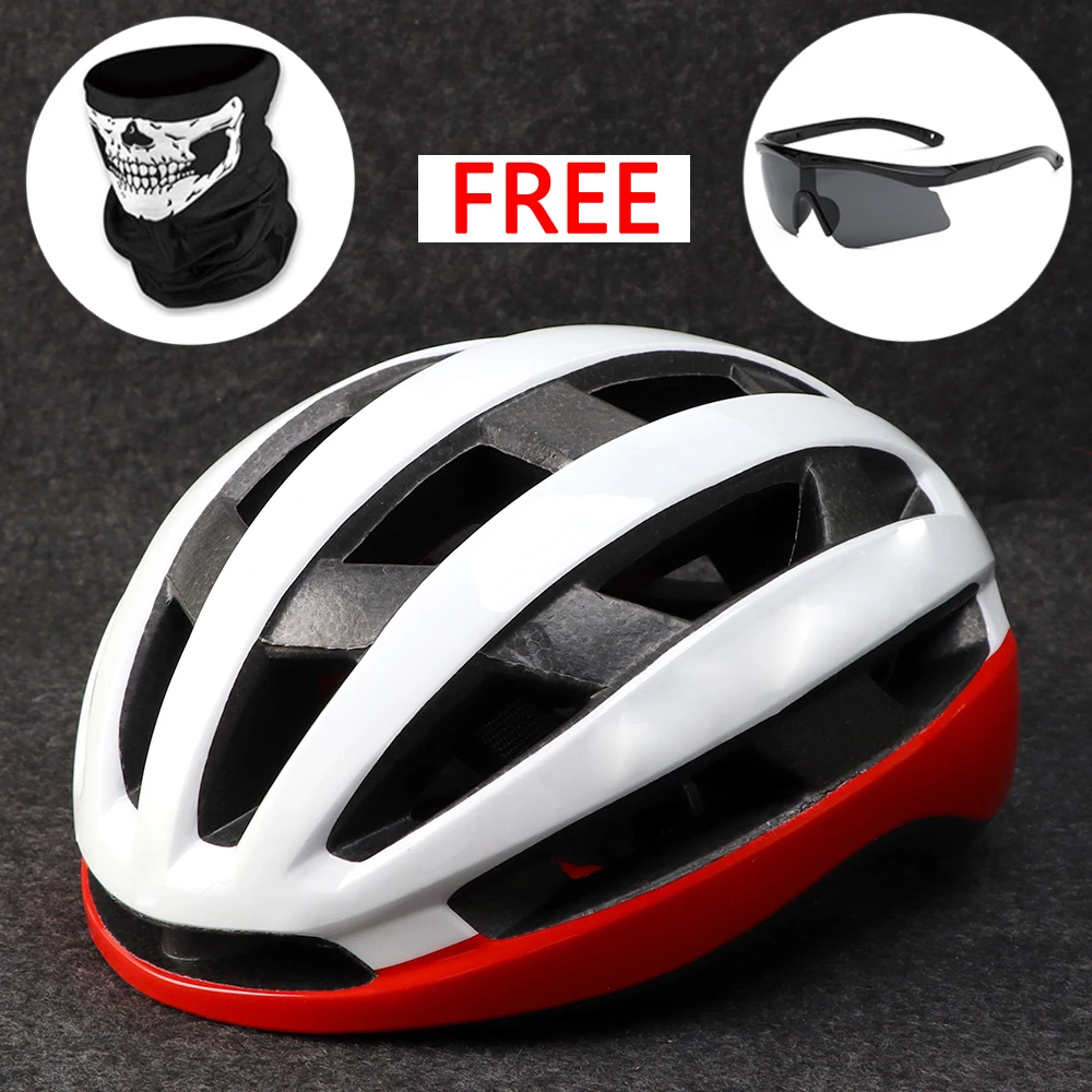 

White Red Aero Bicycle Helmet outdoor Cycling Safety Ultralight Road Bike Helmet MTB Outdoor Mountain Sports Cap Casco Ciclismo