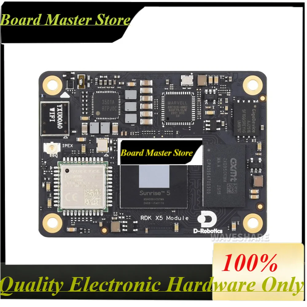BoaMasMD-Robotics RDK X5 AI Module 10 TOPS Computing Power Integrated Octa-core Cortex A55 CPU, Options For Wireless / RAM / EMM
