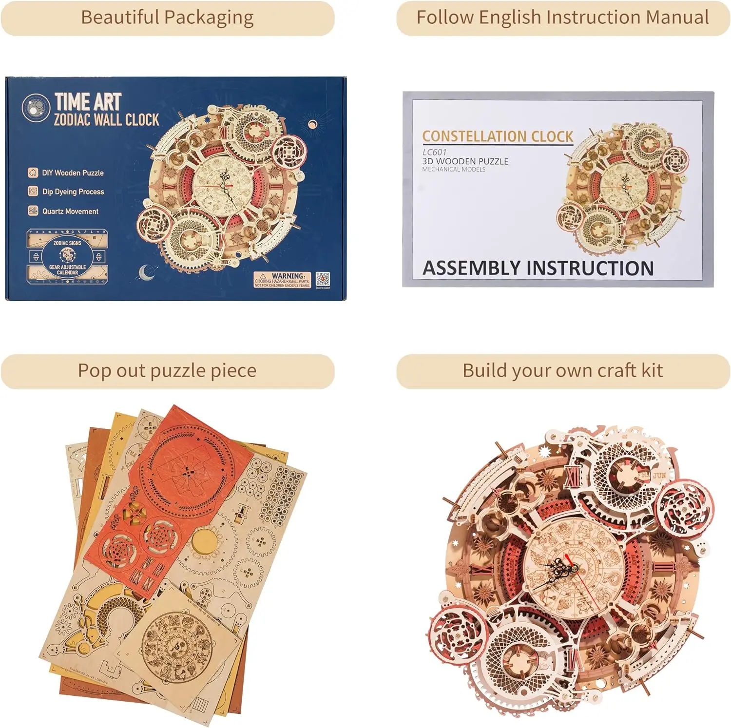 Ugears - Legno Modellismo Aero Orologio Parete Con Pendolo 320 Parti 48201841212 Ugears - Legno Modellismo Aero Orologio Parete Con Pendolo 320 Parti 48201841212