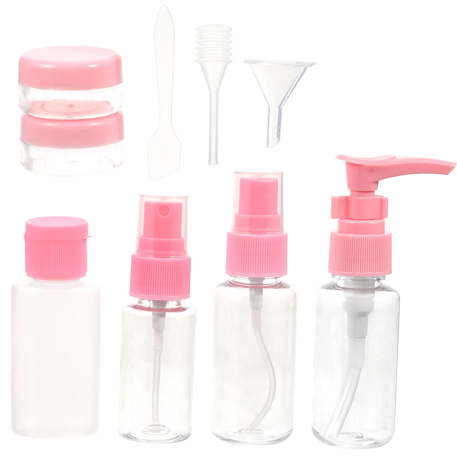 

10 Pcs Empty Set Travel Bottles Portable Toiletries Containers Shampoo Lotion Safe Reusable Durable Non Leak