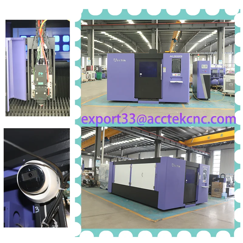 6kw 12kw Big Power Fiber Laser Cutter For Thick Metal Sheet Cutting Laser Equipment With MAX Raycus Laser Source