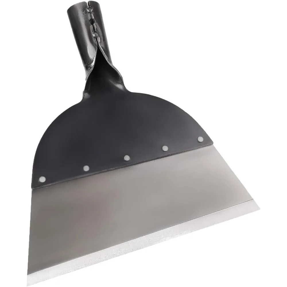 Thickened Cleaning Shovel Lawn Cleaning Knife Large Wall Shovel Cement Knife Stainless Steel Garden Weeding 25.5×27.5cm