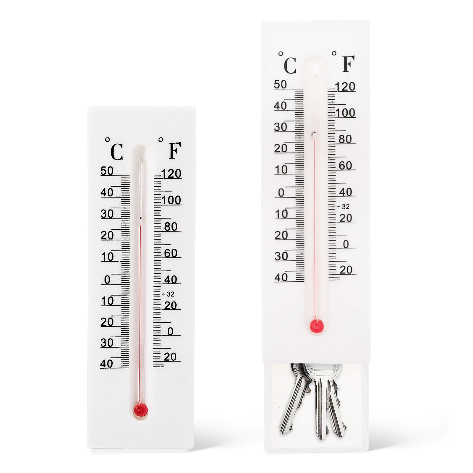 

2Pcs Key Hider Outdoor Thermometer Decorative Hidden Storage Box Large Capacity Key Saving Box for Keys Coins Office Decor