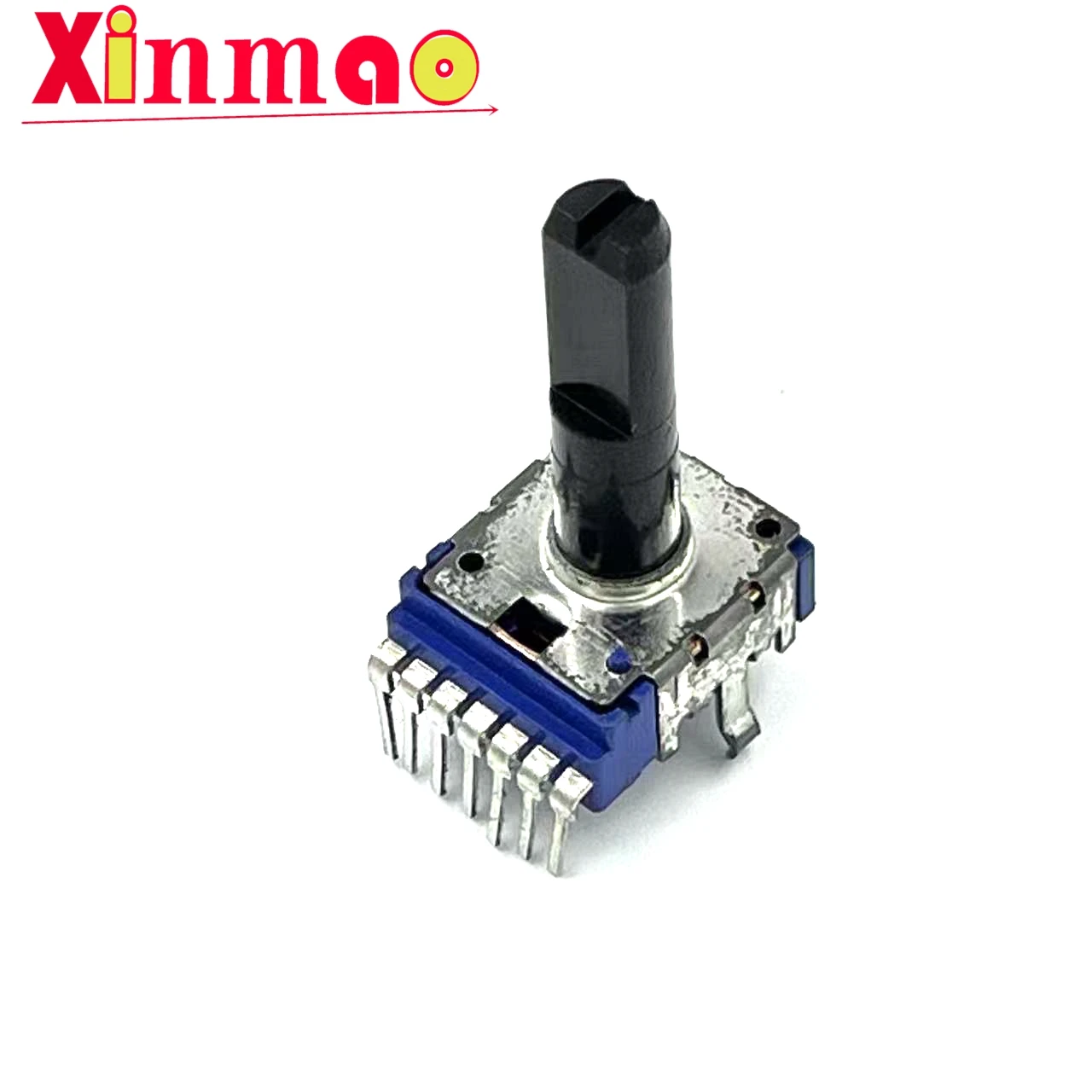 Fuhua potentiometer rk14 volume potentiometer vertical b50k 23mm shaft, a row of 7 pins