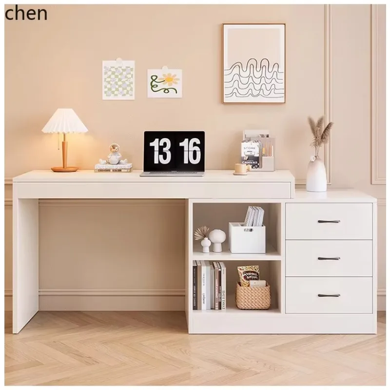 YFY  Dressing Table Integrated Convertible Writing Home Makeup Table of Drawers Two-in-One