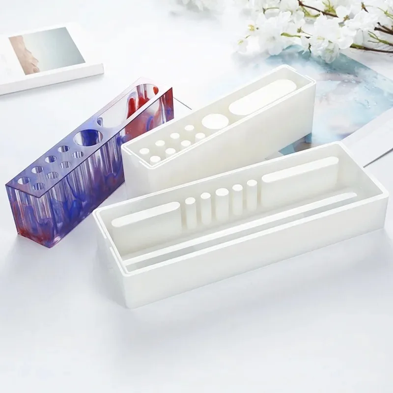 

DIY Multifunctional Storage Box Pen Holder Silicone Making Mold Epoxy Resin Decorative Crafts Beautiful And Atmospheric