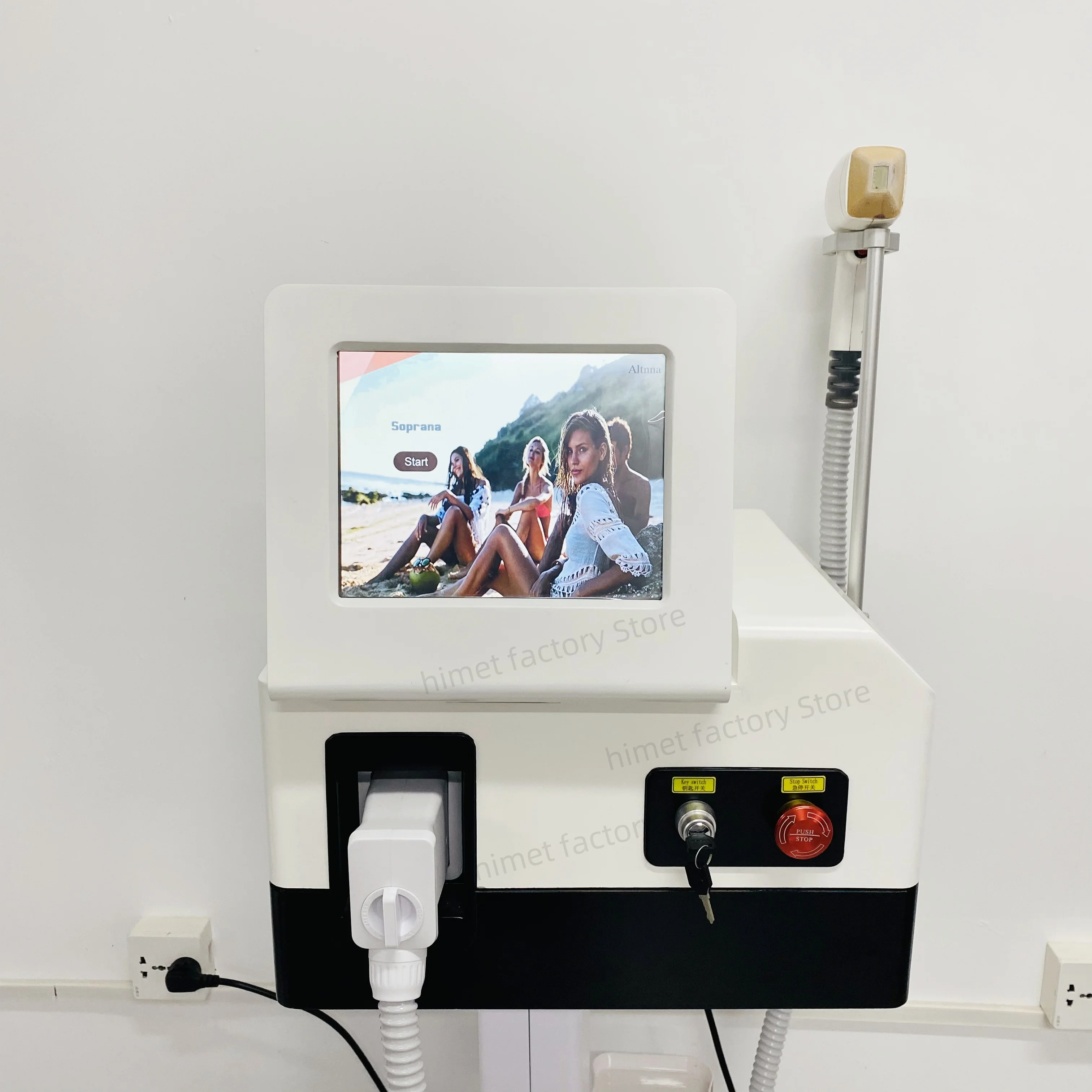 プラチナアイスレーザー脱毛機,755 W,808, 1064,3500,有効,工場価格