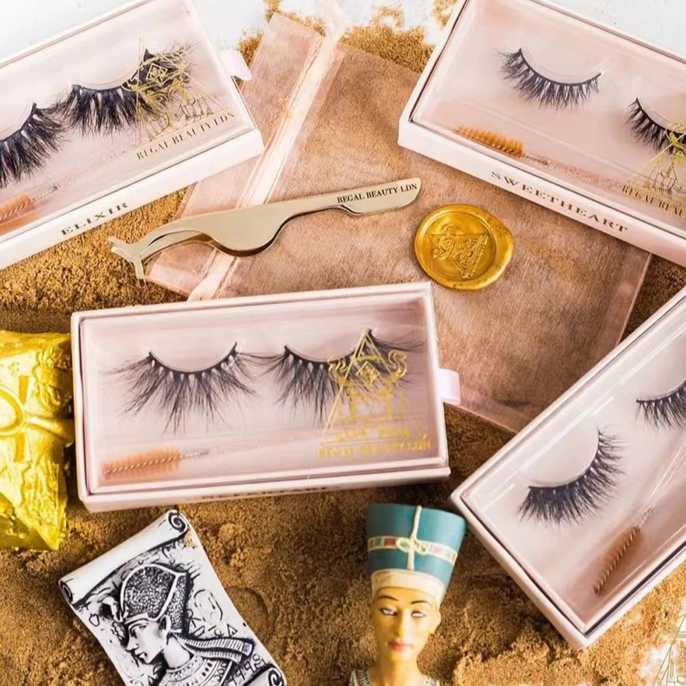 

100pcs Customized 3D/5D Mink False Eyelashes Box Custom Brand Logo Your Own Design Small batch Private customization Eyelashes