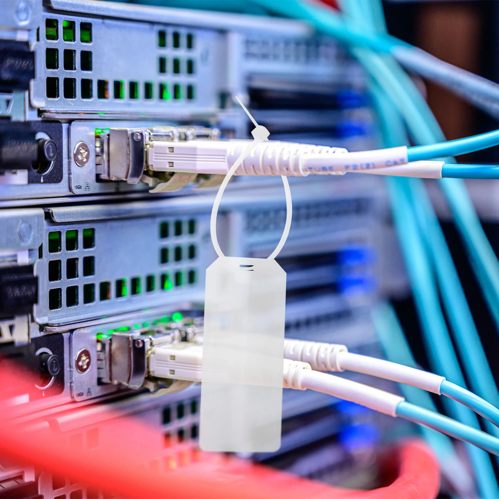 

50pcs Cable Identifier Tags Reusable Writable Labels For Usb Charging Cord Management Smooth Surface Cable Labels Identification