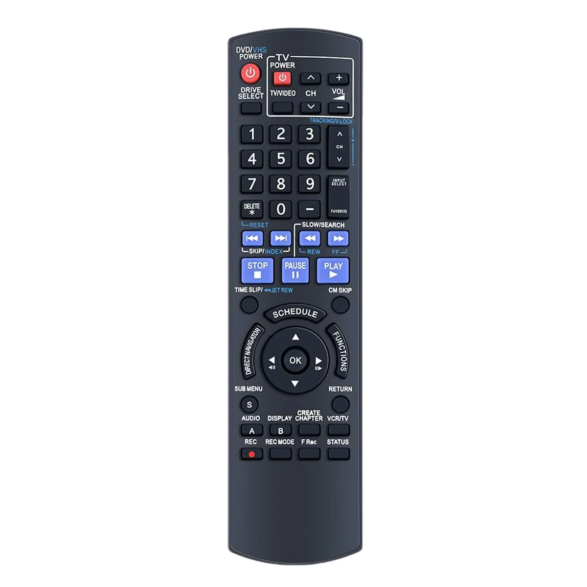 Replacement Remote Control For Panasonic DMR-EZ48 DMR-EZ48V DMR-EZ485V DMR-EZ485 DMR-EZ48VK DMR-EZ485VK DVD VCR Recorder