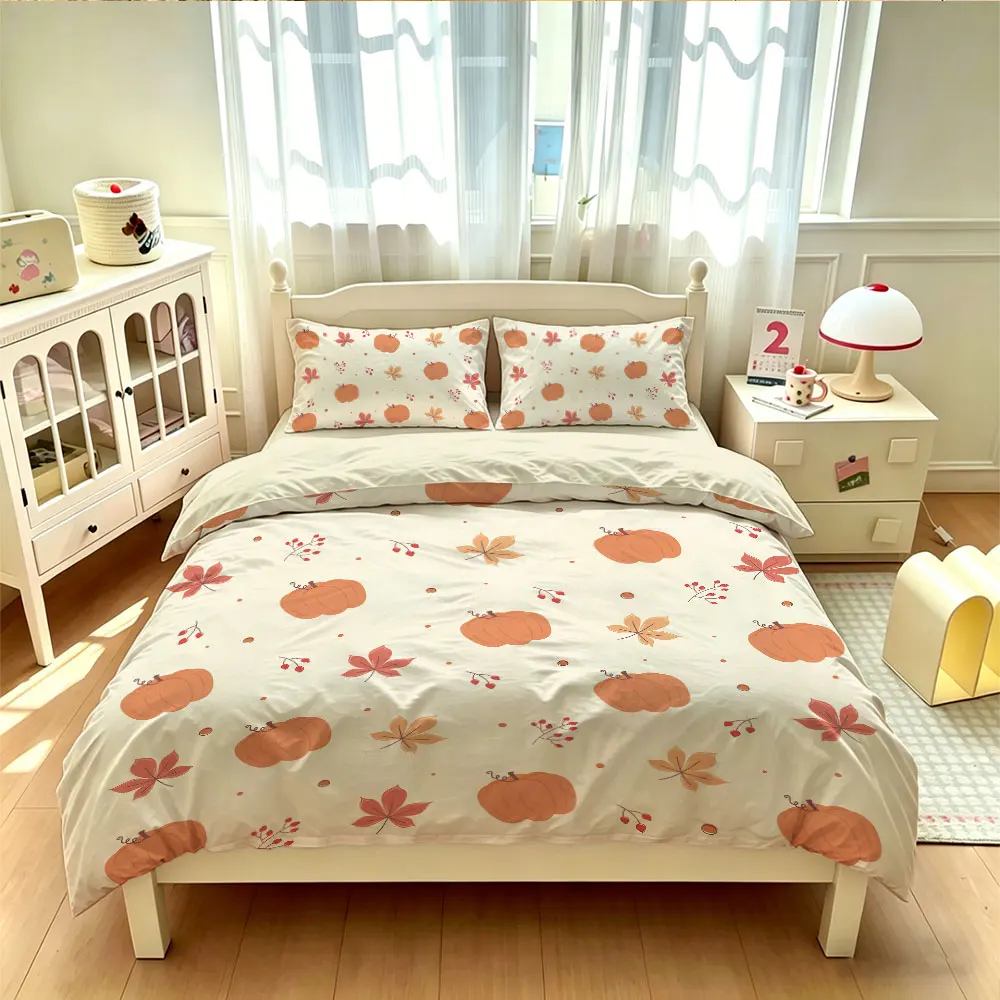 3pcs 90g polyester pumpkin maple leaf autumn-themed decorative items, soft and comfortable for home decoration