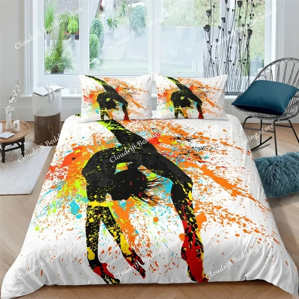 

Romantic Style Duvet Cover Fairy Girl with Wings Pattern Bedding Set Women Couple Flying Butterflies Polyester Comforter Cover