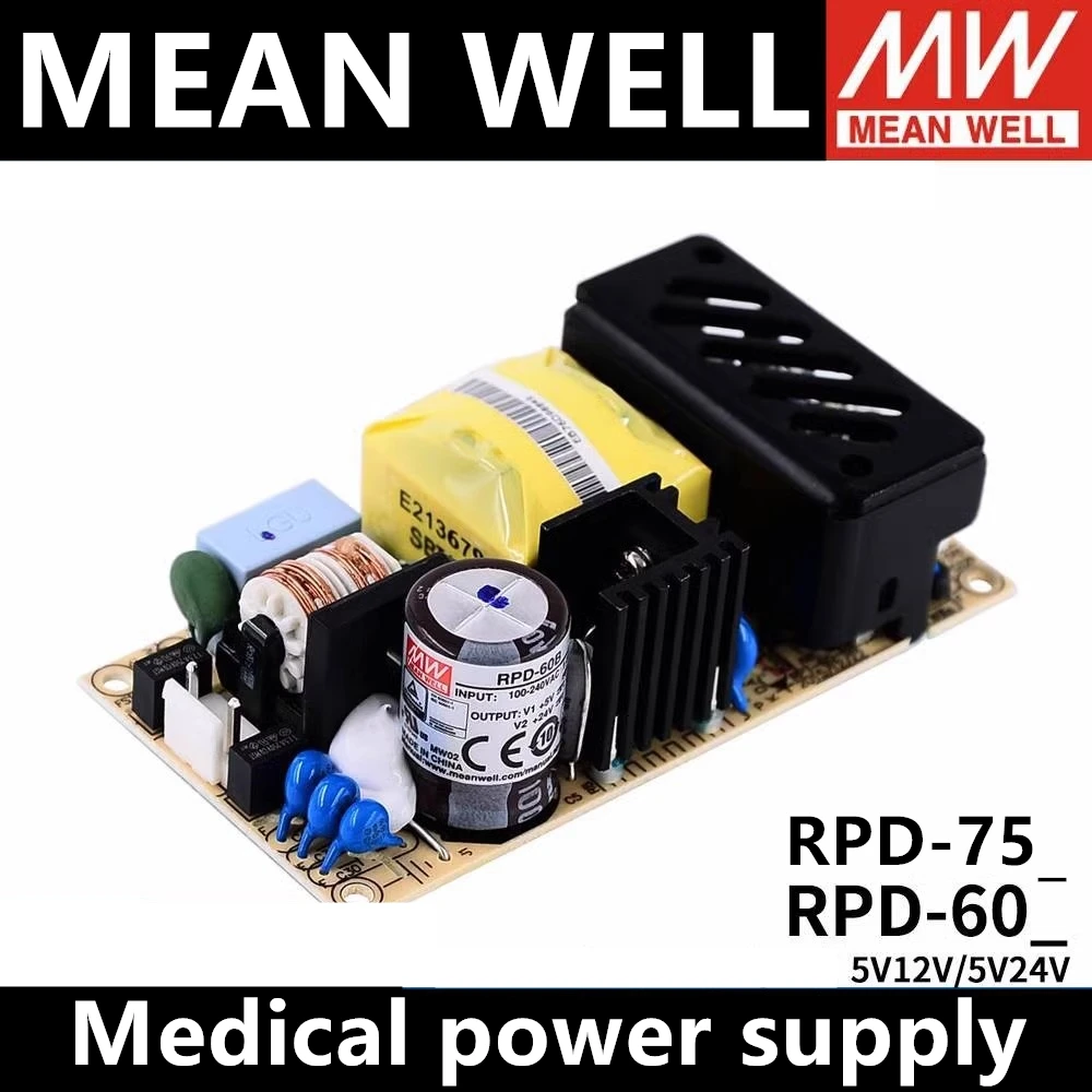 Taiwan MEAN WELL RPD-60A RPD-60B RPD-75A RPD-75B RPD-65C RPD-65D alimentation de commutation médicale Double sortie 60W65W75W