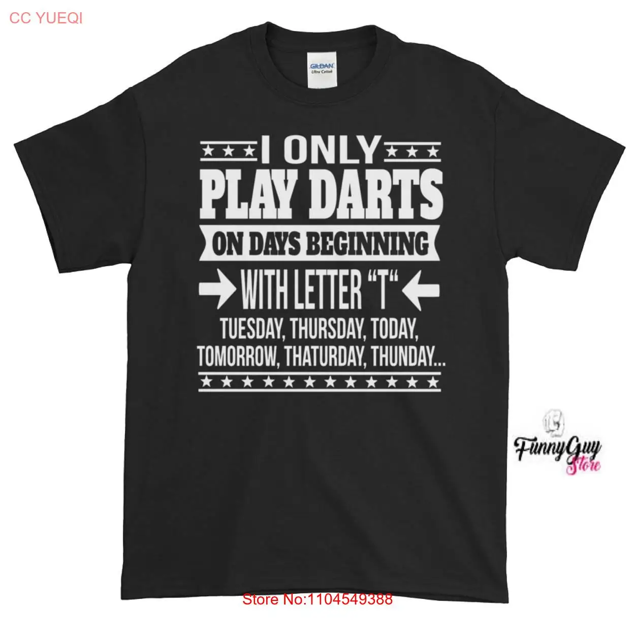 

Darts T shirt Player Love Cute Funny Saying BIrthday long or short sleeves