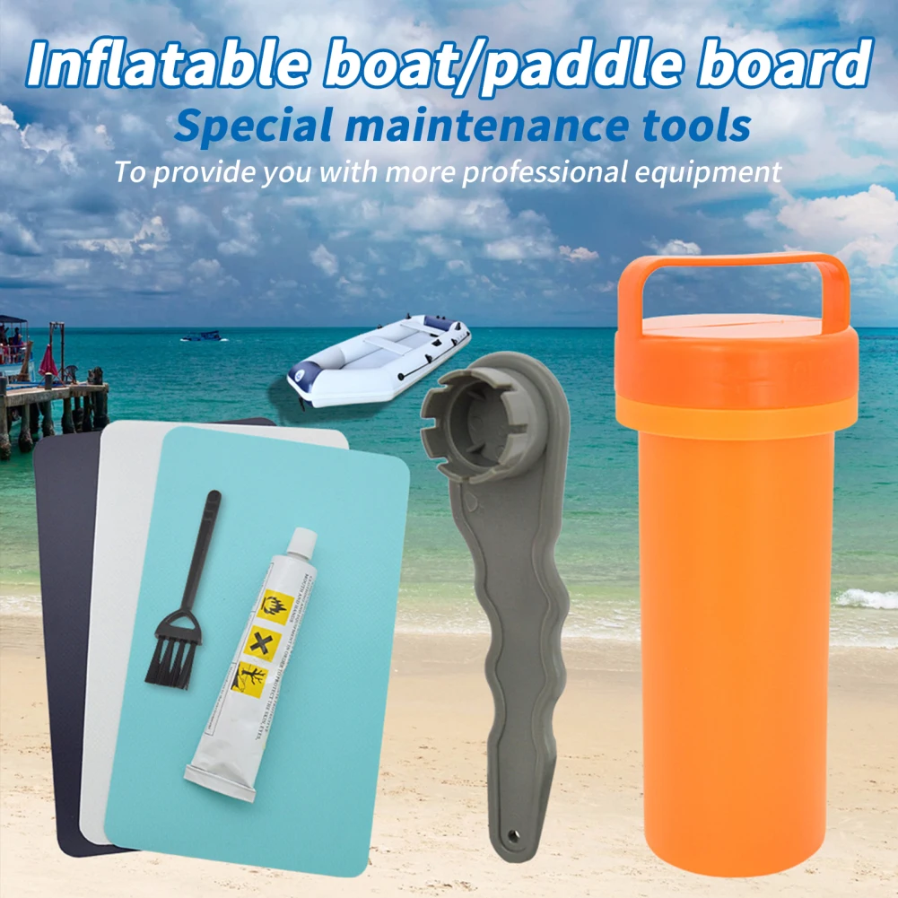 Kayak Paddle Board Sup Kit di riparazione colla valvola aria Paddle Board tavola da surf Kit di strumenti di riparazione accessori per gommone Maint