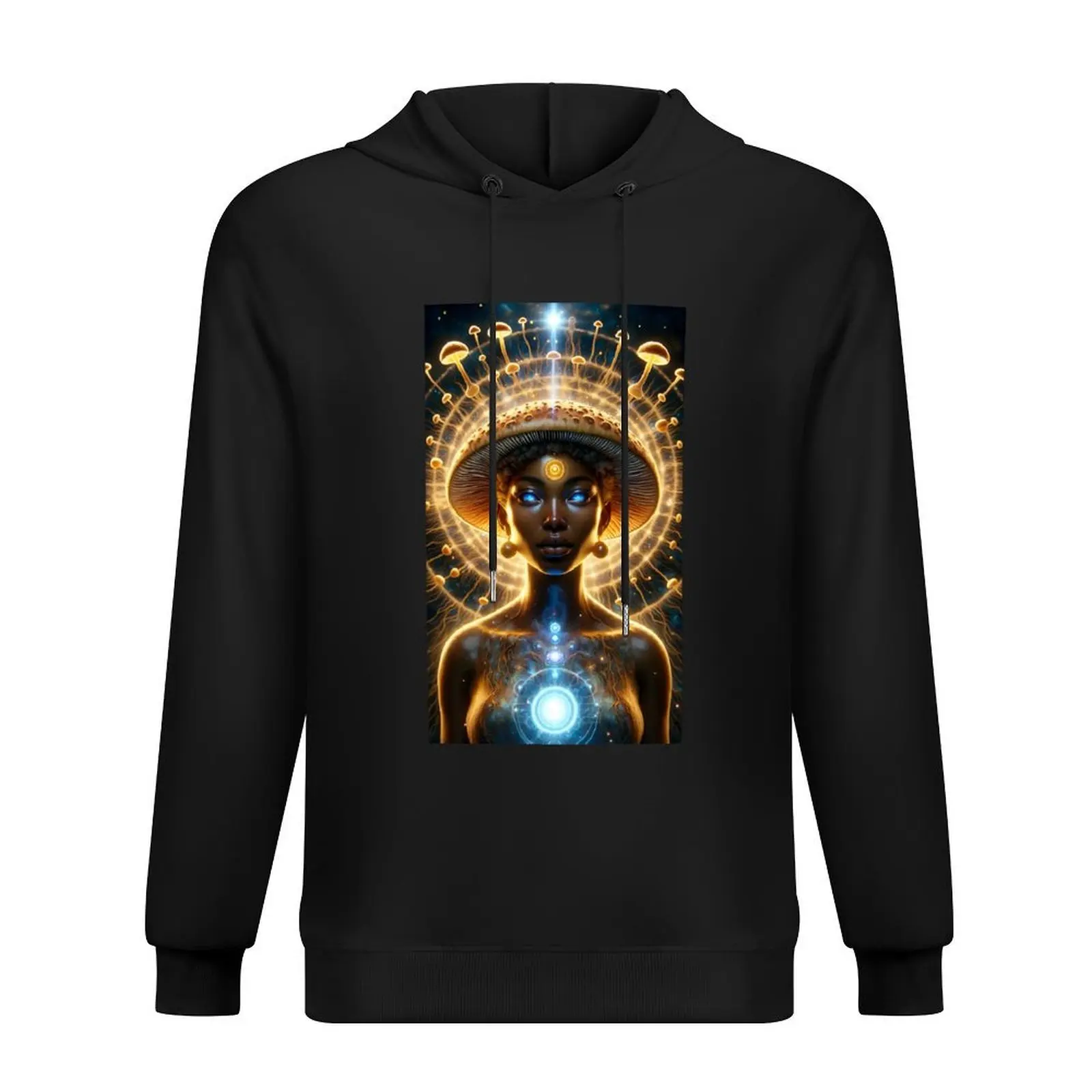 Golden Teacher Goddess With Mushroom Consciousness Hoodie ästhetische Kleidung Kleidung für Männer neu in Hoodies & Sweatshirts