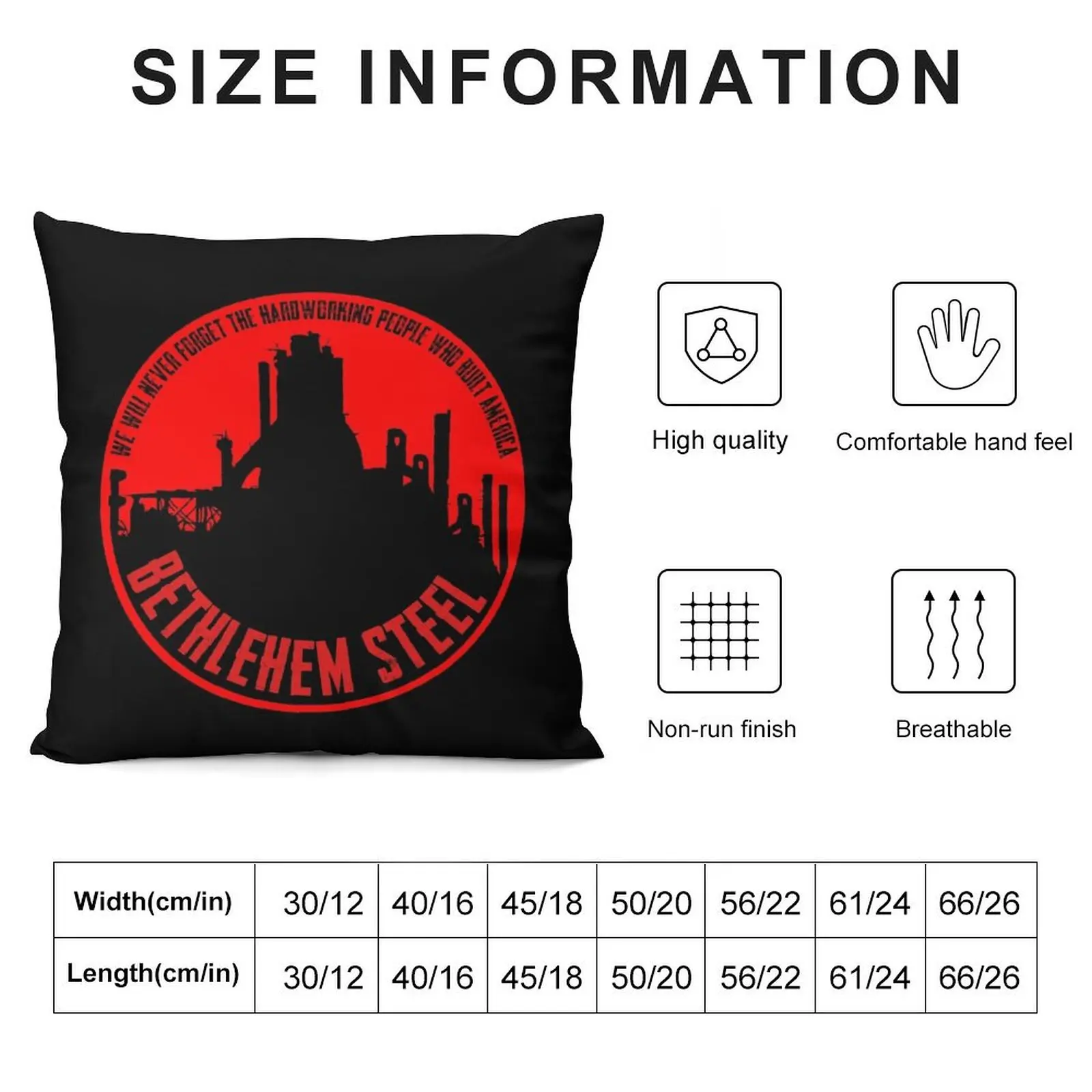 Bethlehem Steel - People who built america Throw Pillow covers for pillows Cushion Cover Cushion Child pillow