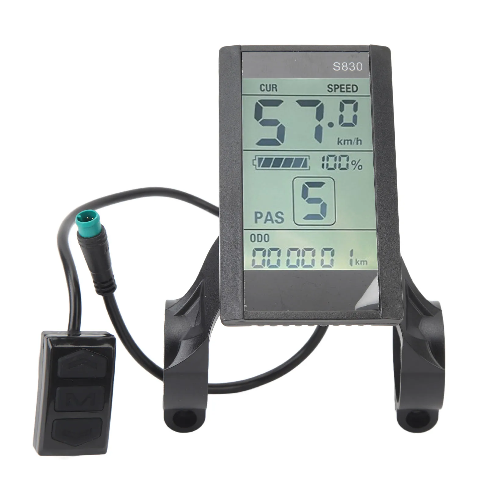 

Электрический велосипед, ЖК-дисплей, 24 В, 36 В, 48 В, 5-контактный водонепроницаемый разъем, удобный просмотр данных, монитор для электрического велосипеда, скутера