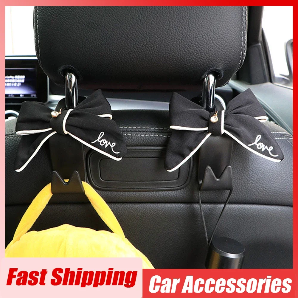 1pc Car Headrest Storage Hook Auto Butterfly Styling Organizer Hook Car Seat Back Hanger Decorative Hook Car Interior Accessorie