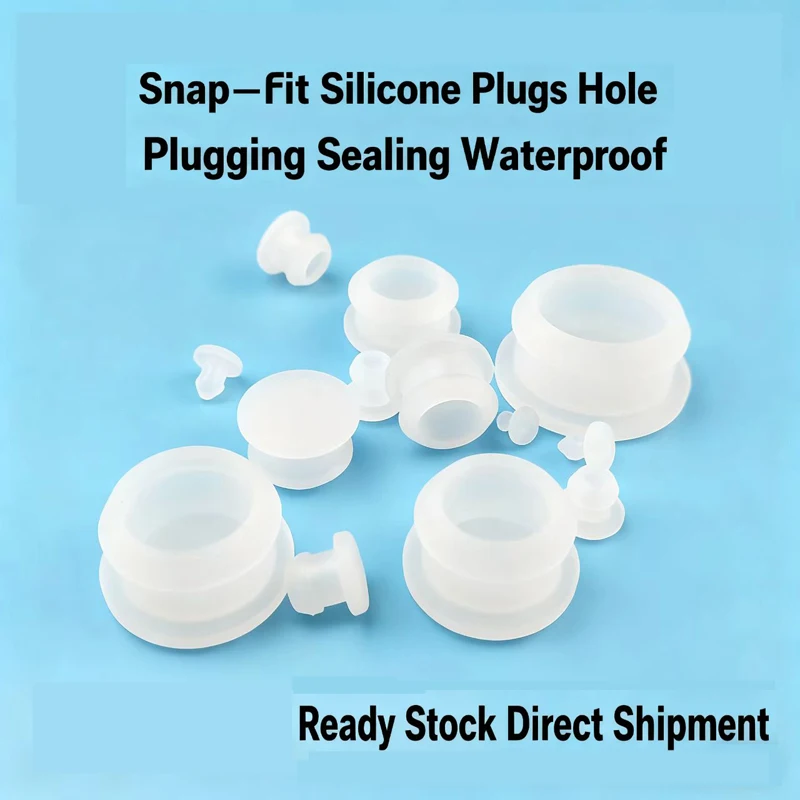 1/5/10PCS Transparent 4.5-30mm Silicone Rubber Hole Caps T-type Plug Cover Snap-on Gasket Blanking End Cap Seal Stopper