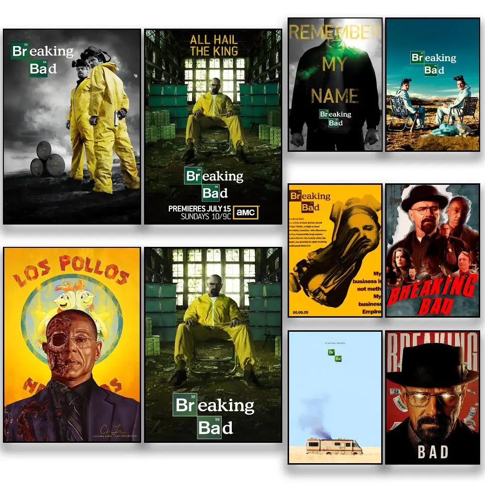 Series Crime B-Breaking Bad Poster HD Removable Wall Art Gift Bedroom Lounge Dorm Office Gaming Cafe Bars