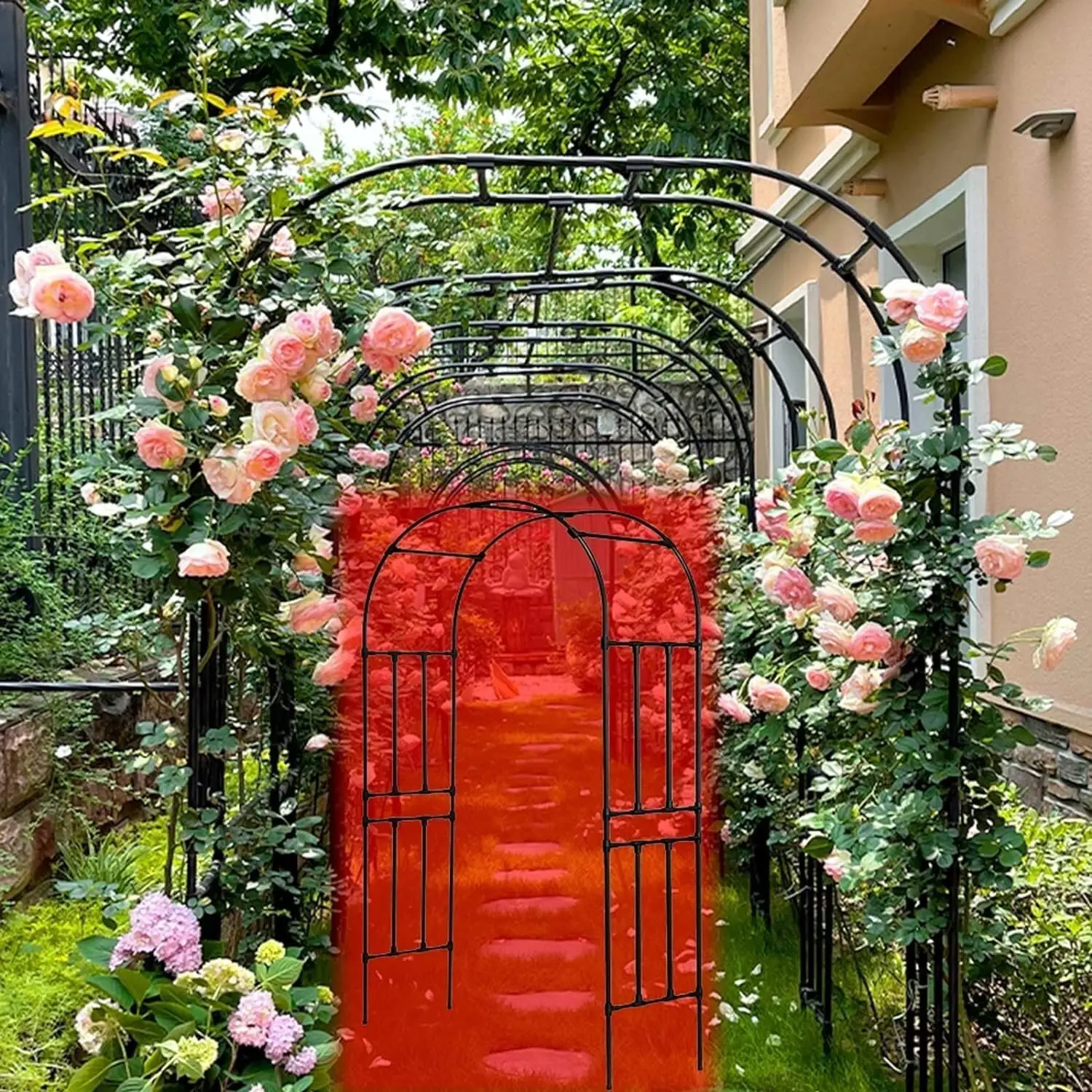 

Metal Wedding Arches, Many Sizes and Colours to Choose from, Garden Arch for All Kinds of Climbing Plants Flowers.