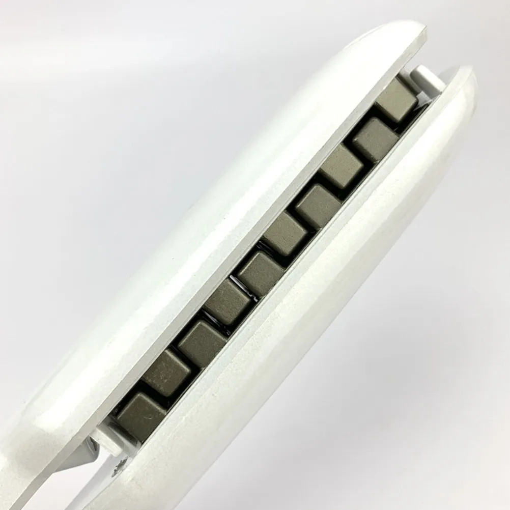 

Electric Hair Straightener Dual Use Hair Curler Original Us Plug White Stable Temperature Hairdressing Tool Salon Accessories