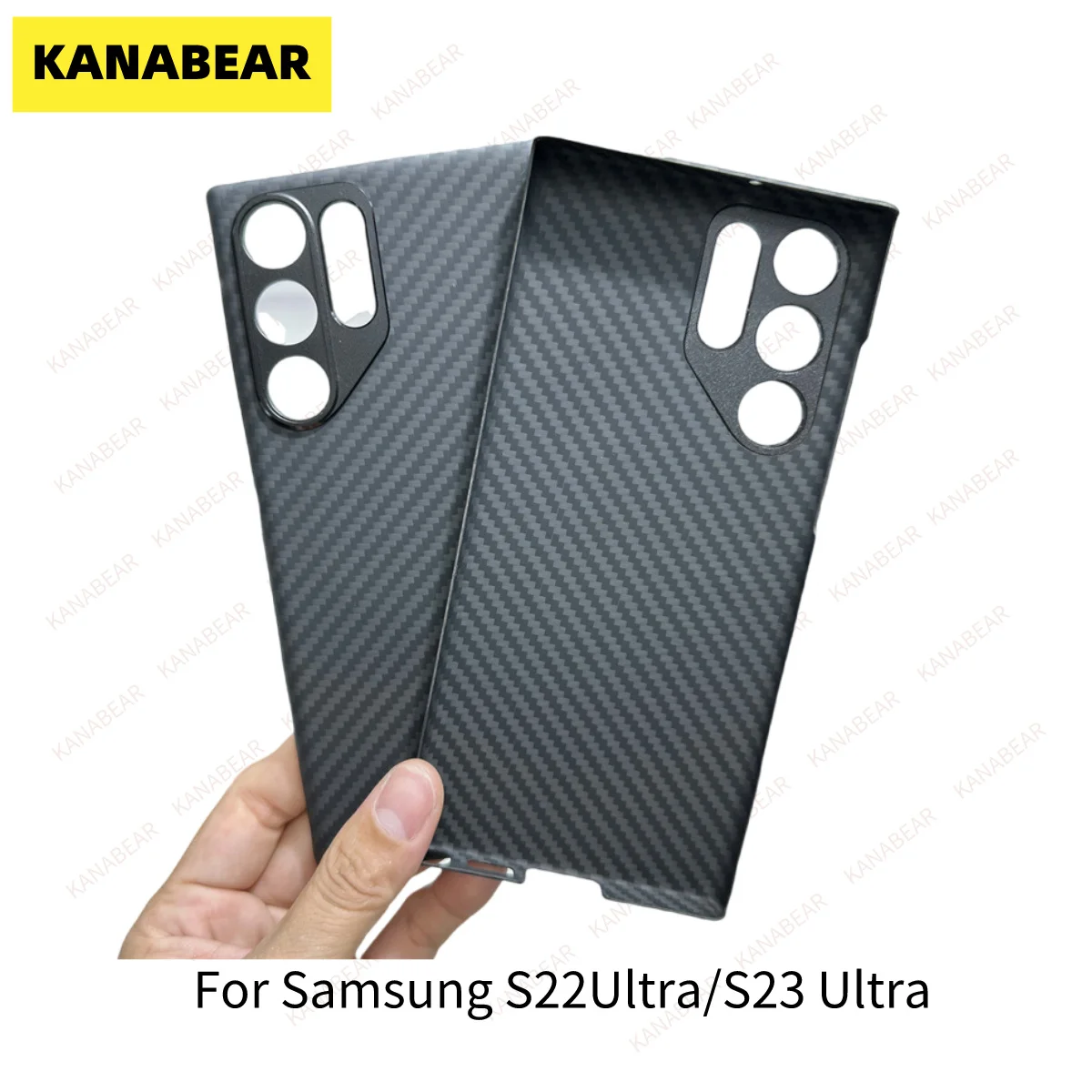 KANABEAR is suitable for Samsung S23u metal lens ring MagSafeS22u magnetic absorption aramid fiber phone case protection