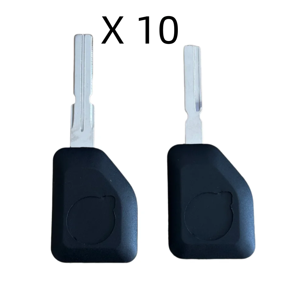 10pcs/lot Car Transponder Key Shell Replacement with Uncut Key Blade for Volvo XC90 S80 Trunk HU56 Car FM460 No Logo