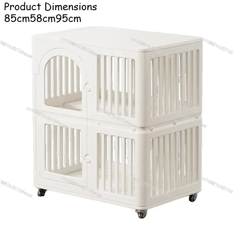 Household, indoor, pet cage, transparent cat villa, paradise, double floor, with toilet