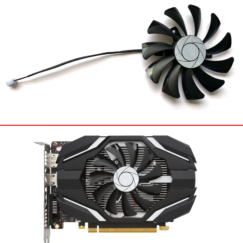 New Cooling 85mm 2Pin HA9010H12F-Z GTX1050Ti Cooler Fan For MSI GTX1050 Ti 4G OC GTX 1050 2G OC GTX1650 RX550 Graphics Card Fans