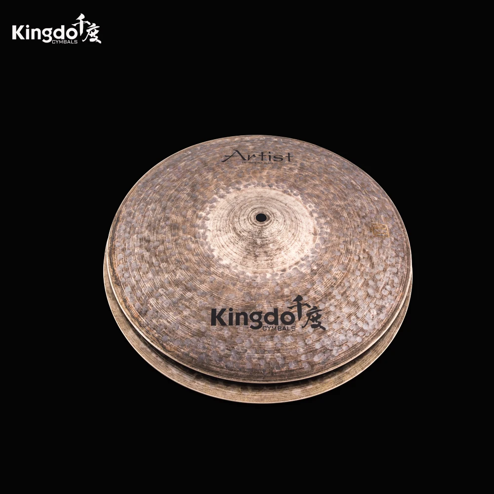 2025 Kingdo Factory تقبل التخصيص B20 13 ''الظلام مرحبا قبعة الصنج B20 طبل الصنج مجموعة الآلات الموسيقية #3