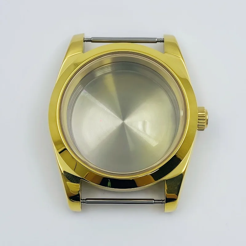 36/39 مللي متر سجل حالة كامل الذهب الكلب الأسنان حلقة حالة شطبة كثيفة أسفل اختراق ساعة حالة الياقوت ل NH35 #3