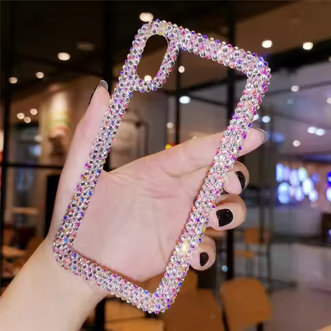 Bling Rhinestone Diamond Phone Case Samsung Galaxy A13 A23 A33 A53 A73 A12 A22 A32 A52 A52S A72 Clear Telefon Fundas