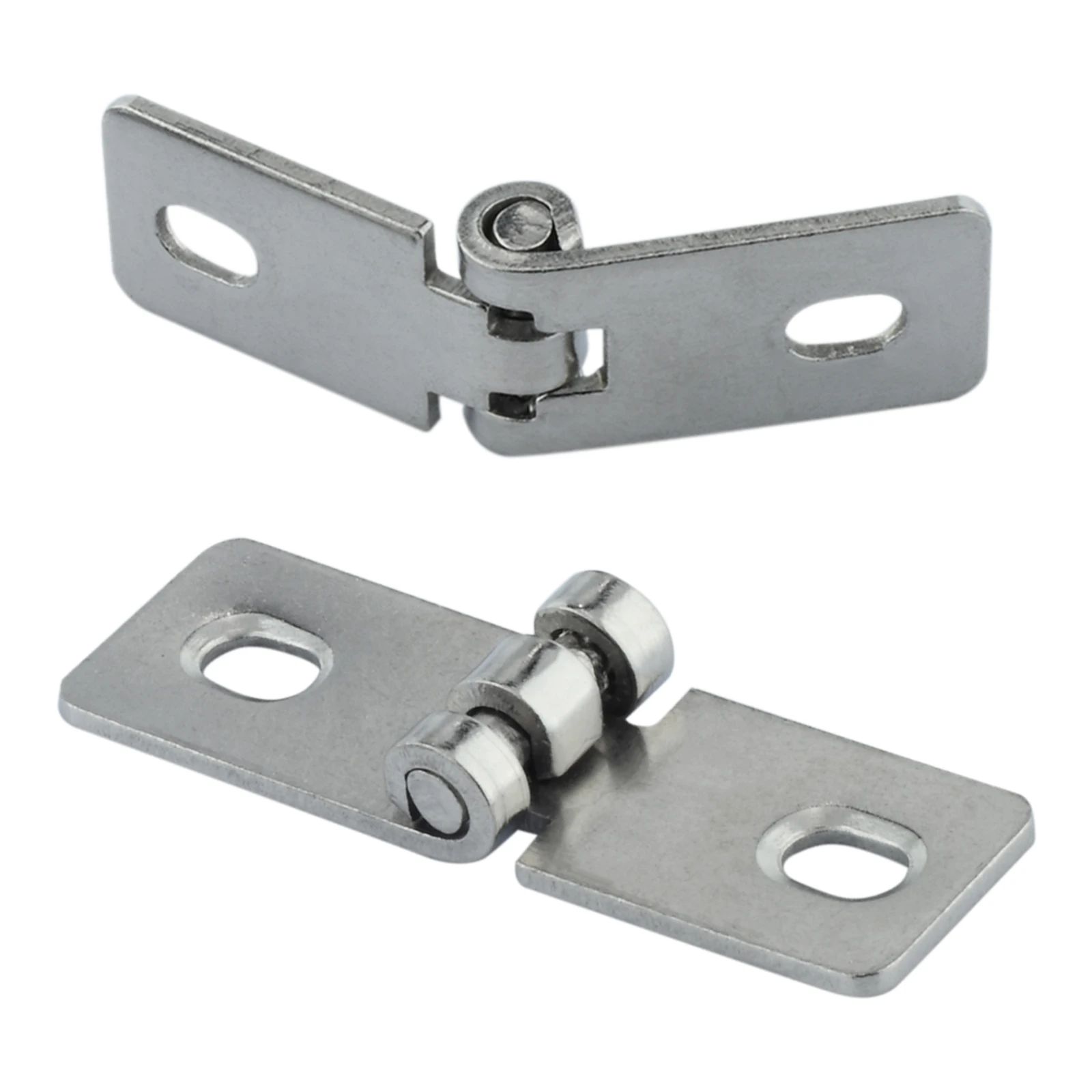 2Pcs Foldable Stainless Steel Nothing Frame Hinge Balcony Window Decorative Hinges for Wooden Wine Box Case Jewelry Gift Cabinet