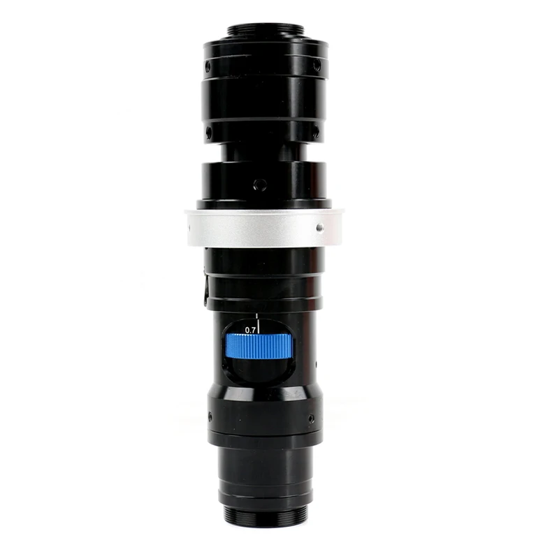 Mikroskop z regulowanym zoomem 140X 200X 400X, monokularowy obiektyw do lutowania z mocowaniem C, soczewka mikroskopowa optyczna do kamery 4K Type-C HDMI VGA — zdjęcie 4