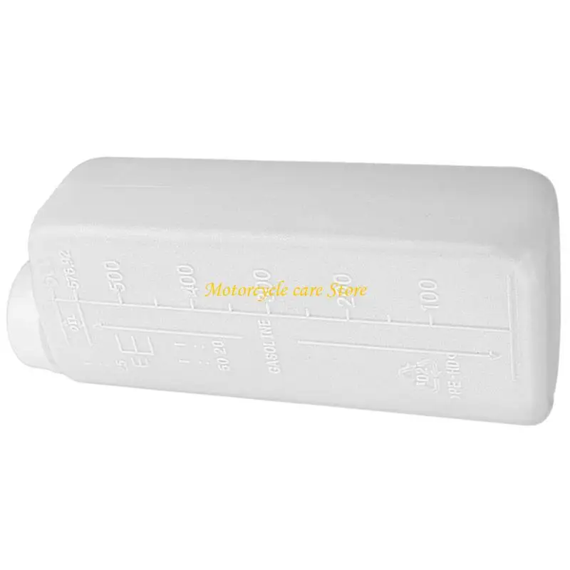 U75F Motorcycle Mixing Bottle With Easy Pour Spout Plastic Build For Accurate Gas Oil Mixture Off Road Use