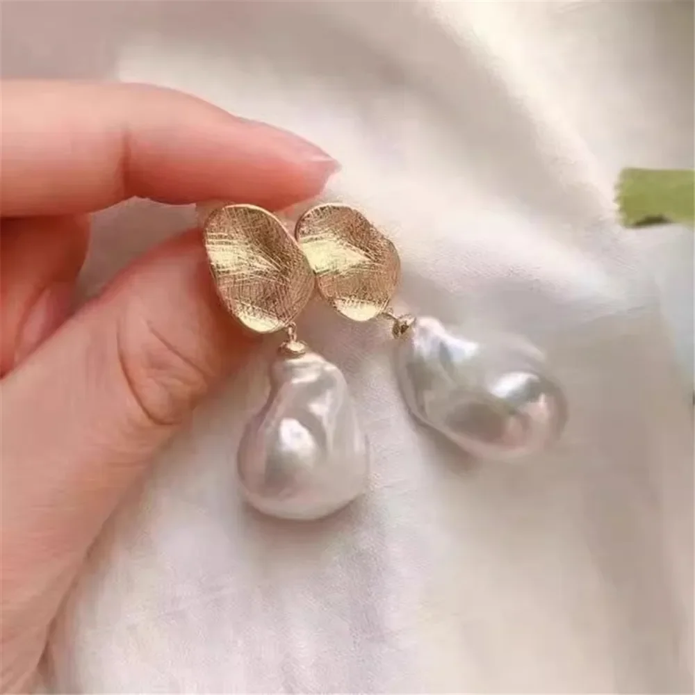 925 Silver Pearl Beads Stud Earrings Setting Base Diy Jewelry Making Findings&Components No Pearl E064