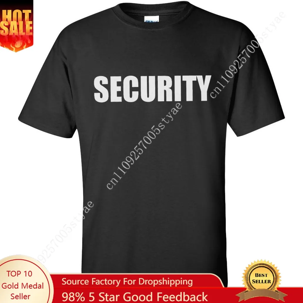 Security | Event Safety Guard Two Side Print Black w/Tall Sizes Unisex T-Shirt