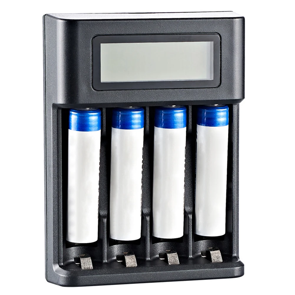 

4 Slots LCD Display AA AAA Battery Charger Independent Slot Smart LCD Charger for NI-MH /NI-CD AA AAA 1.2V Rechargeable Battery