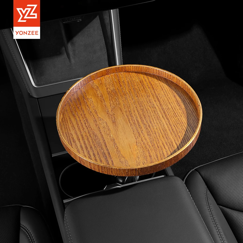 YZ For Tesla Model X S 3 Y Juniper bmw e46 e90 Detachable Food Trays for Eating &Cup Holder Tray Table For ALL Car Accessories