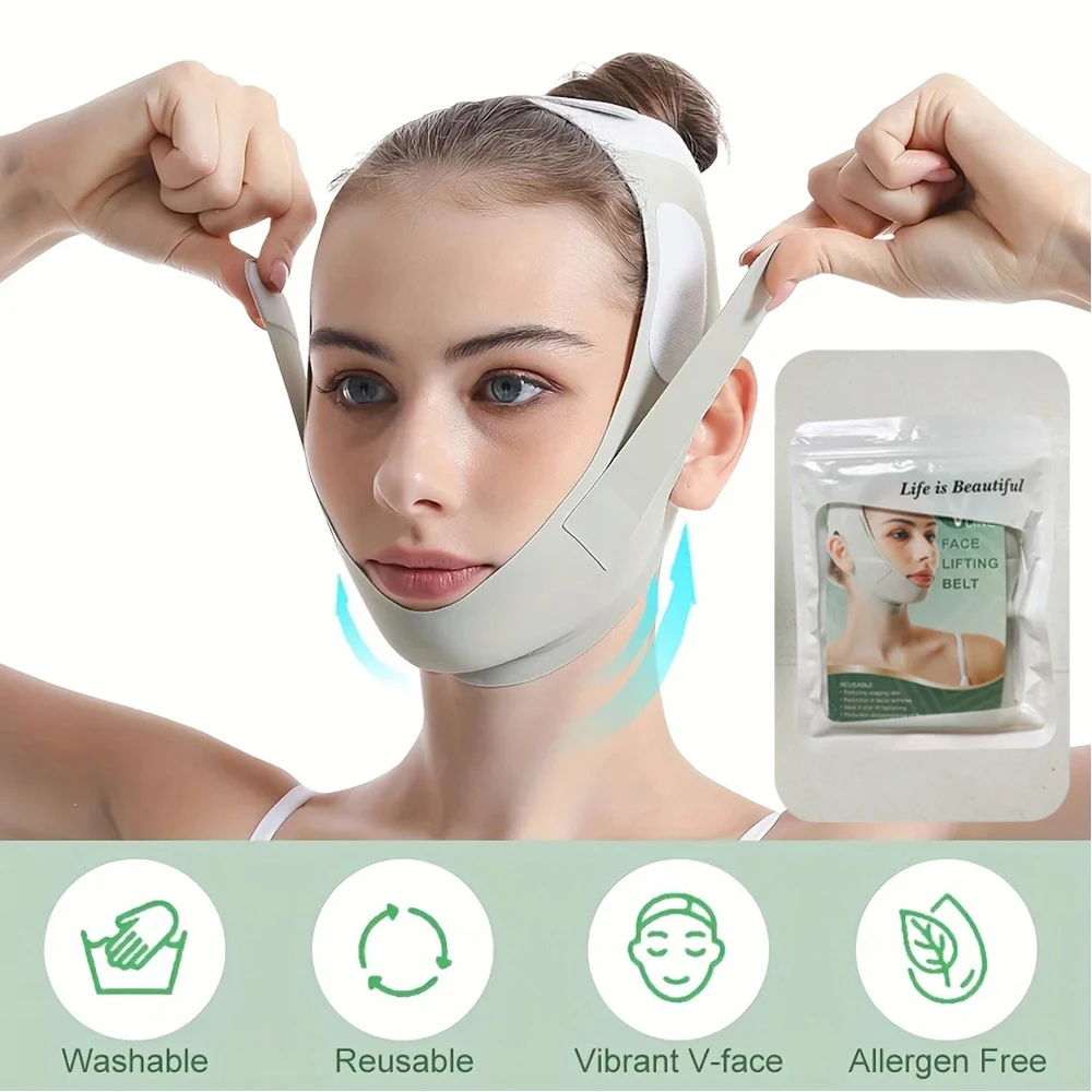 New V-Line Face Shaper Belt Anti Wrinkle Face Lift Mask For Women Chin Cheek Slimming Bandage Sleep Mask Face Beauty Tools