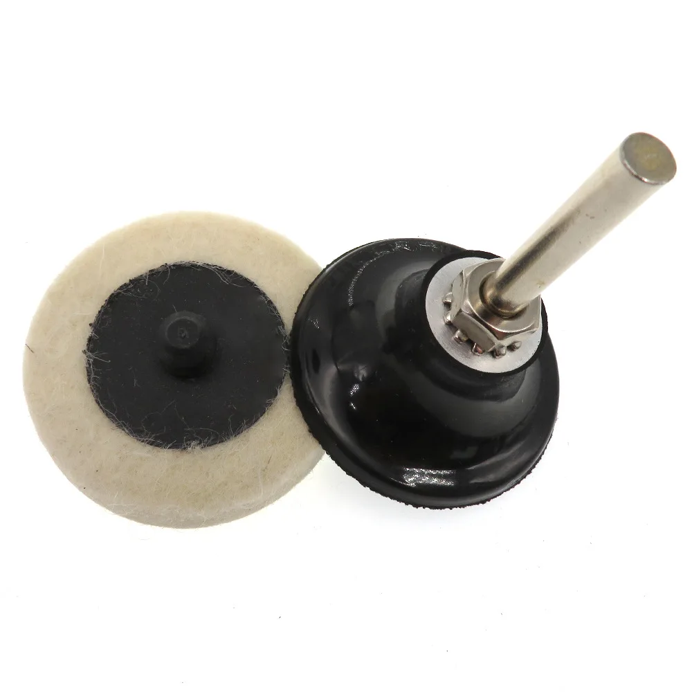 11Pcs 2นิ้วแผ่นขนสัตว์ขัดล้อสำหรับเจาะเครื่องมือ Scratch Remower แก้ว Polishing Pad Kit สำหรับรถยนต์ขัด