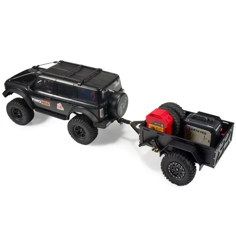 

Aluminum Alloy Utility Trailer Car Cargo Carrier for 1/18 TRX4M 1/24 SC RC Car