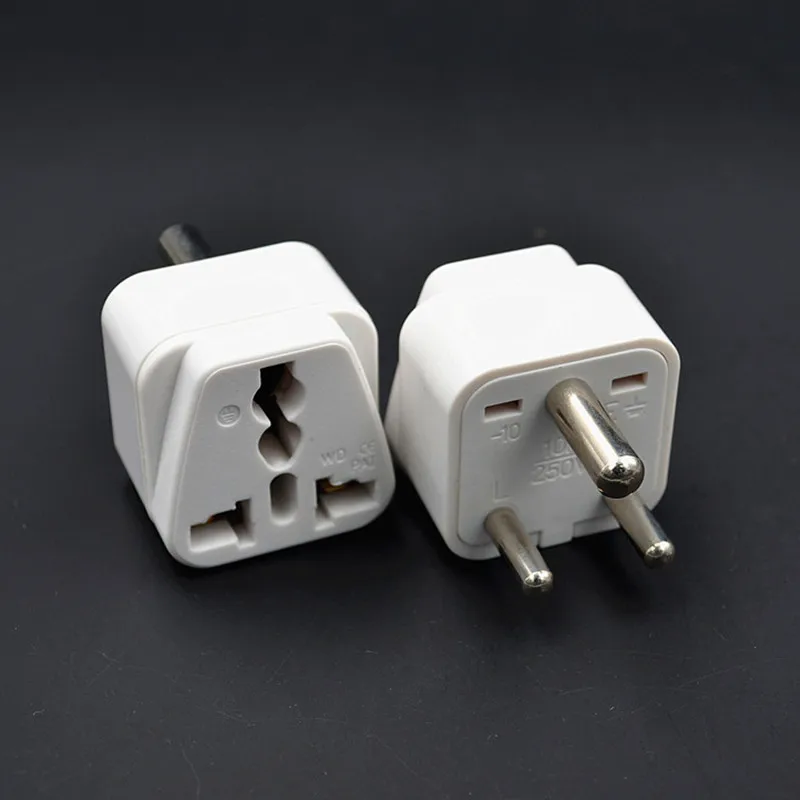 White Black South Africa Converter AU UK US EU to Small Plug AC Power Outlet Adapter for Nepal India Sri Lanka