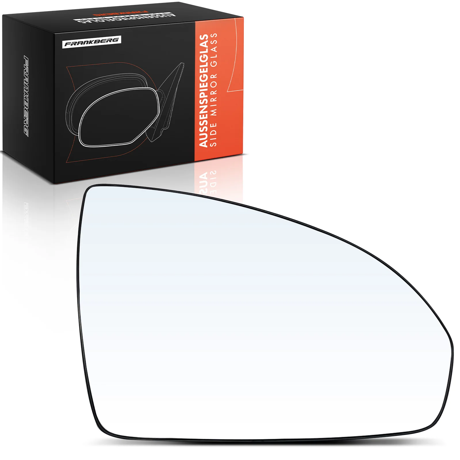 Frankberg 1x Spiegelglas Buitenspiegel Rechts voor Smart Fortwo Convertible Coupe 450 451 A4518100816